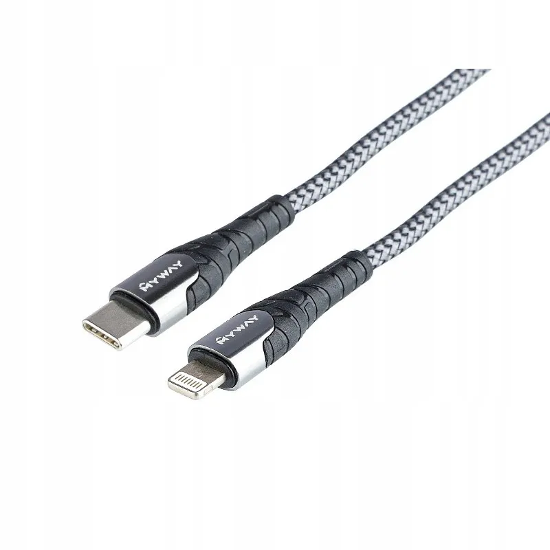 kabel-myway-usb-typ-c-apple-lightning-2-m-szary