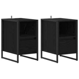 stolik-nocny-z-szuflada-2-pcs-czarny-dab-395-x-30-x-50-cm