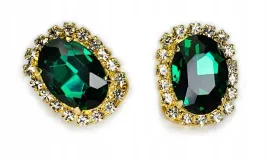 zlote-klipsy-na-uszy-zielone-emerald-cyrkonie-krysztaly-jablonex-eleganckie