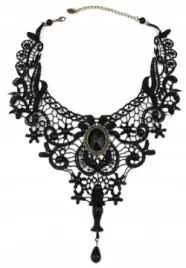 naszyjnik-gotycki-koronkowy-czarny-choker-kamien