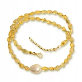 naszyjnik-cytryn-choker-perla-kamienie-naturalne-talizman-odwaga-obfitosc