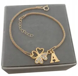 zlota-bransoletka-koniczynka-literka-kr-swarovski
