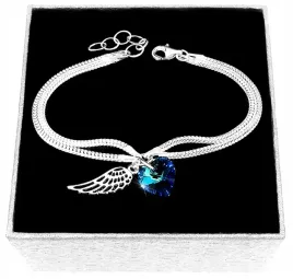bransoletka-srebrna-skrzydlo-aniola-serce-swarovski-srebro-proby-925