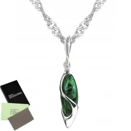 naszyjnik-srebrny-lancuszek-srebro-proba-925-malachit-z-zawieszka-damski