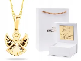 zloty-medalik-lancuszek-chrzest-komunia-swieta-585