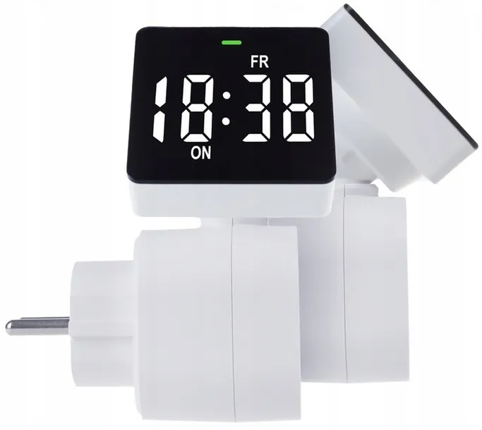 programator-czasowy-timer-cyfrowy-8-programow-3680w-ekran-lcd-16a-ip20-marka-greenblue-stan-opakowania-oryginalne