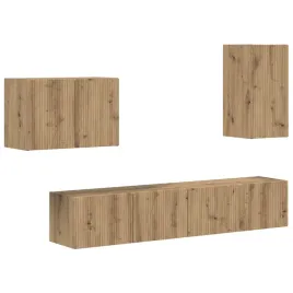 zestaw-szafki-pod-telewizor-na-sciane-4-pcs-dab-rzemieslniczy