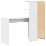 biurko-2-pcs-bialy-stan-nowy-kolor-rozowy