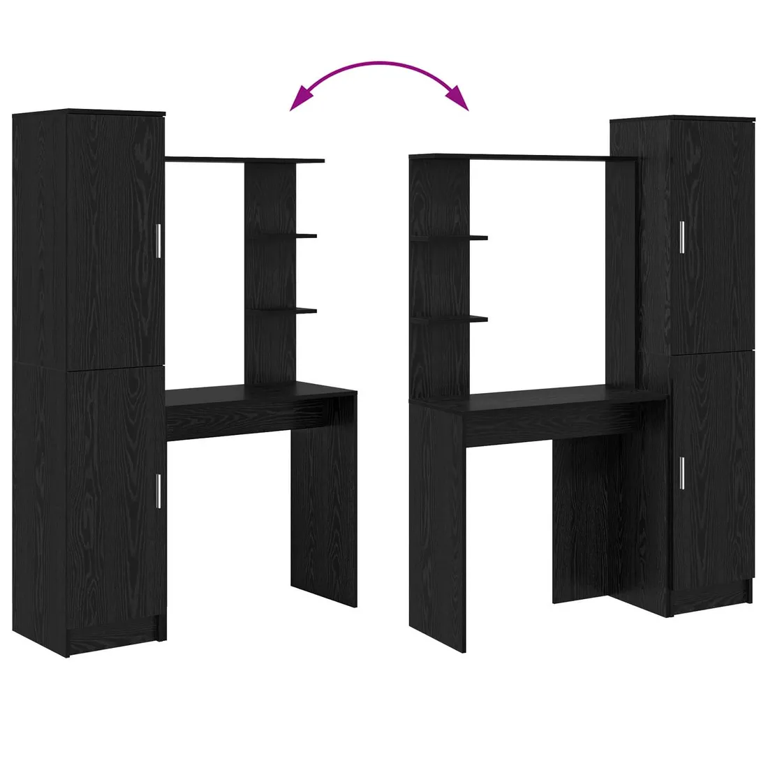 biurko-2-pcs-czarny-dab