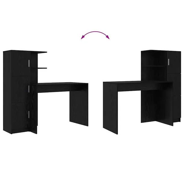 biurko-2-pcs-czarny-dab-marka-vidaxl-stan-nowy