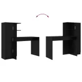 biurko-2-pcs-czarny-dab-marka-vidaxl-stan-nowy