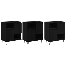 bufet-3-pcs-czarny-dab-60-x-35-x-70-cm