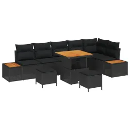 zestaw-sof-na-ogrod-z-poduszka-9-pcs-czarny-polirattan