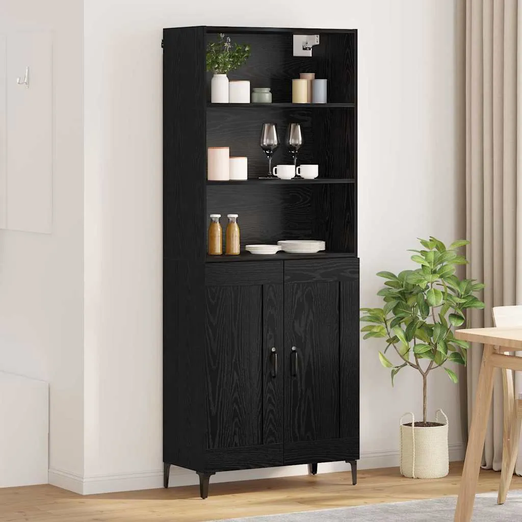 highboard-2-pcs-czarny-dab-material-drewnopochodny