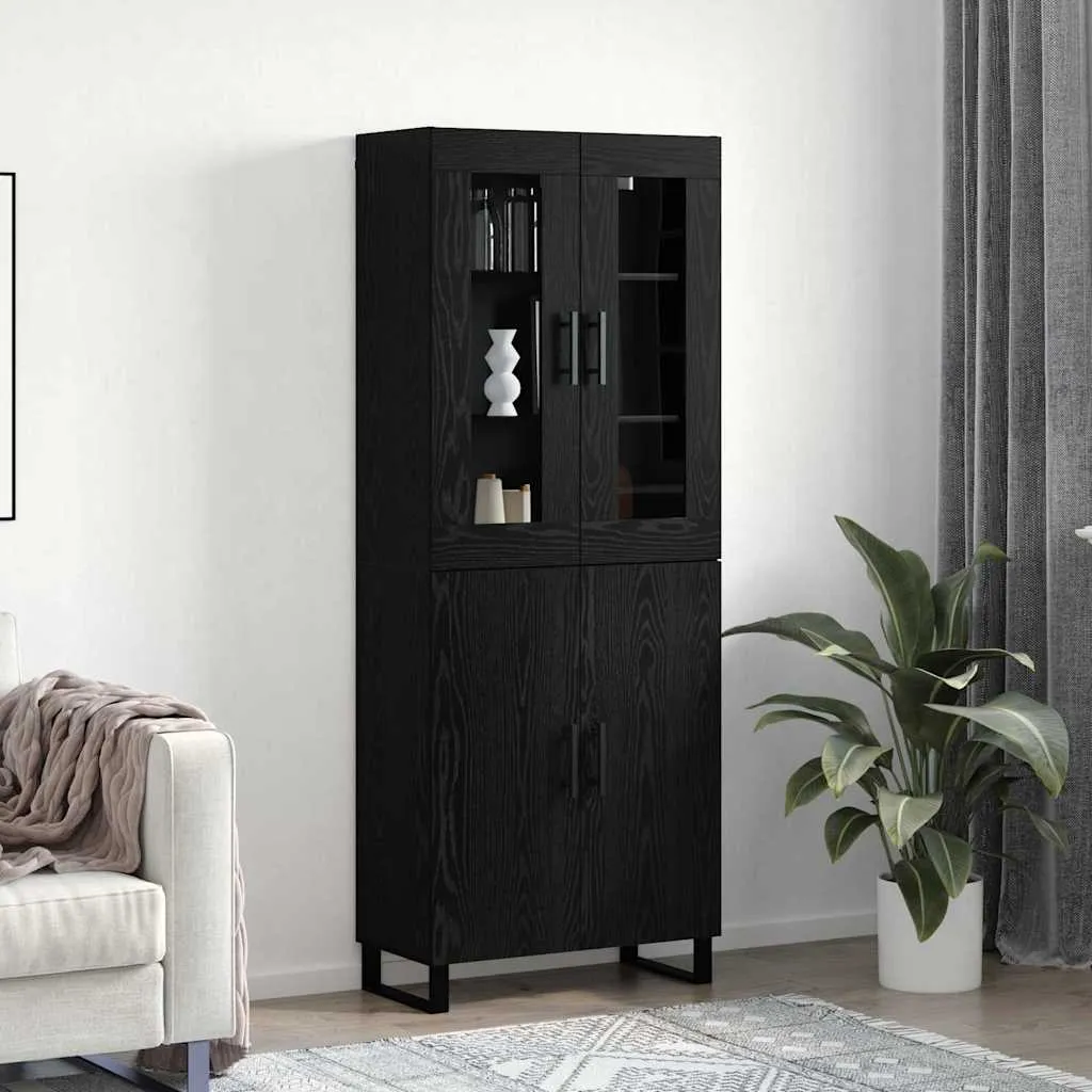 highboard-2-pcs-czarny-dab-material-drewnopochodny