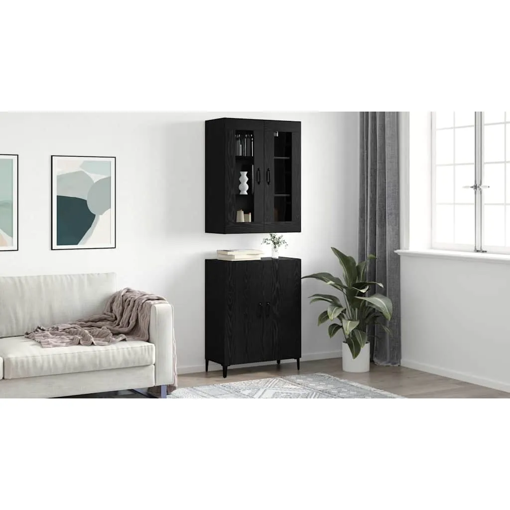 highboard-2-pcs-czarny-dab-material-drewnopochodny