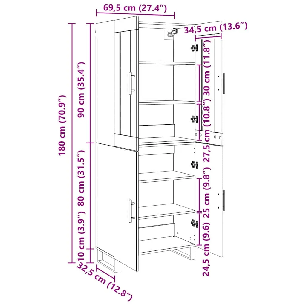 highboard-2-pcs-czarny-dab-material-drewnopochodny-stan-nowy