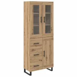 highboard-2-pcs-dab-rzemieslniczy-material-drewnopochodny