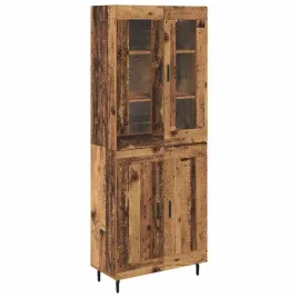 highboard-2-pcs-stare-drewno-drewno-inzynieryjne-i-szklo