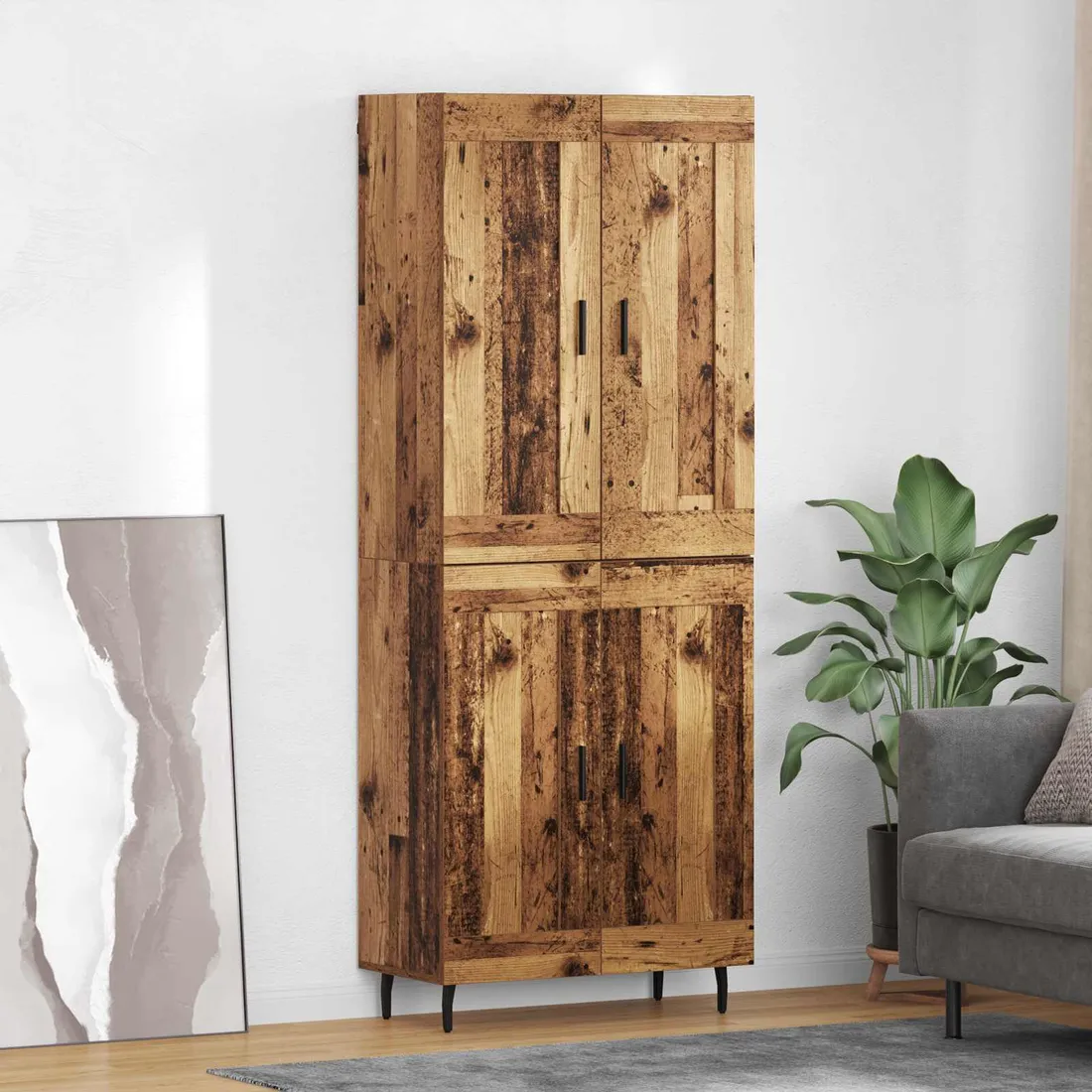 highboard-2-pcs-stare-drewno-material-drewnopochodny