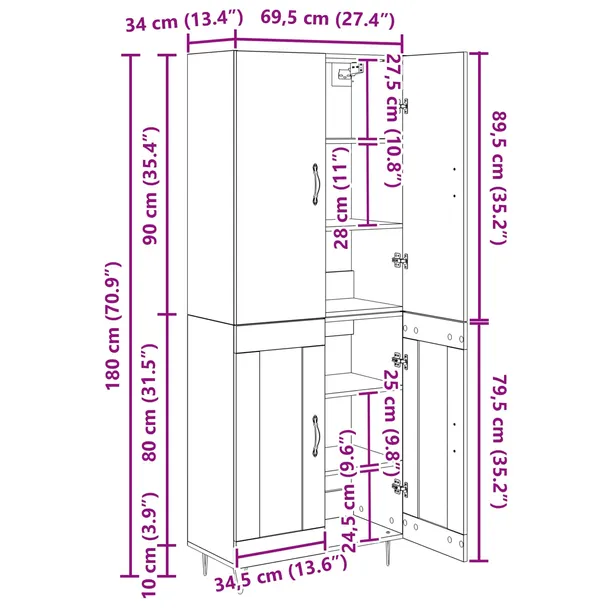 highboard-2-pcs-stare-drewno-material-drewnopochodny-kod-producenta-3415658-stan-nowy