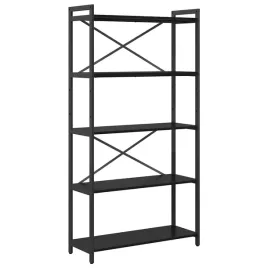 polka-na-ksiazki-czarny-dab-80-x-30-x-155-cm