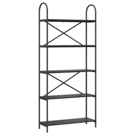 polka-na-ksiazki-czarny-dab-80-x-30-x-183-cm