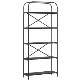 polka-na-ksiazki-czarny-dab-80-x-30-x-183-cm