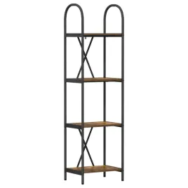 polka-na-ksiazki-dab-wedzony-40-x-30-x-146-cm