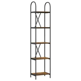 polka-na-ksiazki-dab-wedzony-40-x-30-x-183-cm