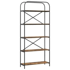 polka-na-ksiazki-dab-wedzony-80-x-30-x-183-cm