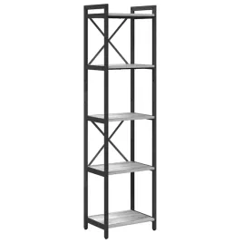 polka-na-ksiazki-szary-dab-sonoma-40-x-30-x-155-cm