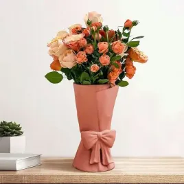 wazon-ceramiczny-dekoracyjny-z-kokardka-245-cm-kolor-rozowy