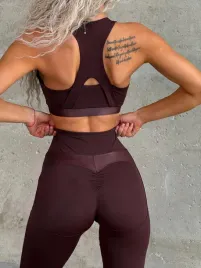 komplet-fitness-top-legginsy-push-up-damski-zestaw-sportowy-czekoladowy-s