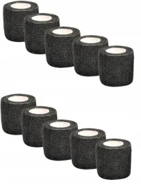 bandaz-kohezyjny-samoprzylepny-elastyczny-czarny-5cmx45m-10-sztuk