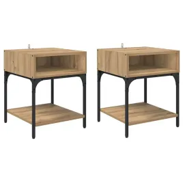 stolik-nocny-2-pcs-dab-rzemieslniczy-40-x-40-x-50-cm