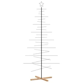 metalowa-choinka-z-drewniana-podstawa-czarna-210-cm