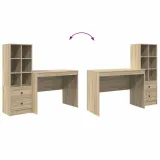 biurko-z-szuflada-2-pcs-dab-sonoma-kod-producenta-3337371-stan-nowy-marka-vidaxl