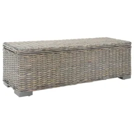 skrzynia-szara-110-cm-naturalny-rattan-kubu-i-drewno-mahoniowe
