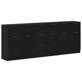 bufet-3-pcs-czarny-dab-181-x-30-x-70-cm-material-drewnopochodny
