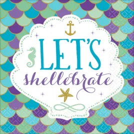 serwetki-syrenka-mermaid-wishes-muszelki-33cm-x16