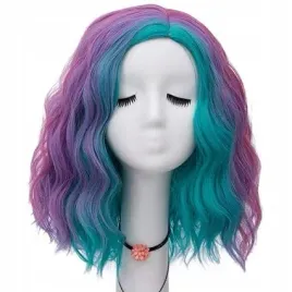 kolorowa-peruka-damska-syntetyczna-falowana-dlugosc-40cm-do-cosplayu