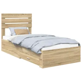 ramka-lozka-z-szuflada-sonoma-dab-i-srebro-75-x-190-cm