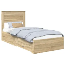 ramka-lozka-z-szuflada-sonoma-dab-i-srebro-75-x-190-cm