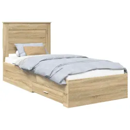 ramka-lozka-z-szuflada-sonoma-dab-i-srebro-75-x-190-cm