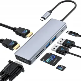 hub-usb-c-do-usb-usb-c-vga-hdmi-aux-micro-sd-sd-uniwersalny-hub
