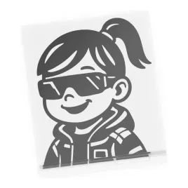 naklejka-dziecko-w-aucie-okulary-przeciwsloneczne-dziewczynka
