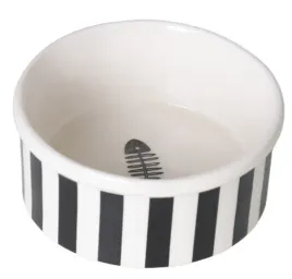 ceramiczna-stylowa-miska-dla-kota-w-bialo-czarne-paski-12x12x5-cm
