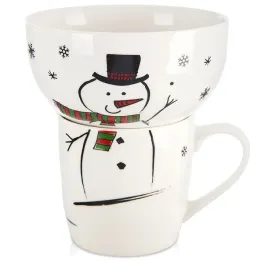 kubek-z-miseczka-dla-dziecka-porcelanowy-balwan-2-el