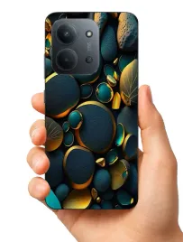 etui-case-do-xiaomi-redmi-15c-15c-4g-kamienie-liscie-wzorki